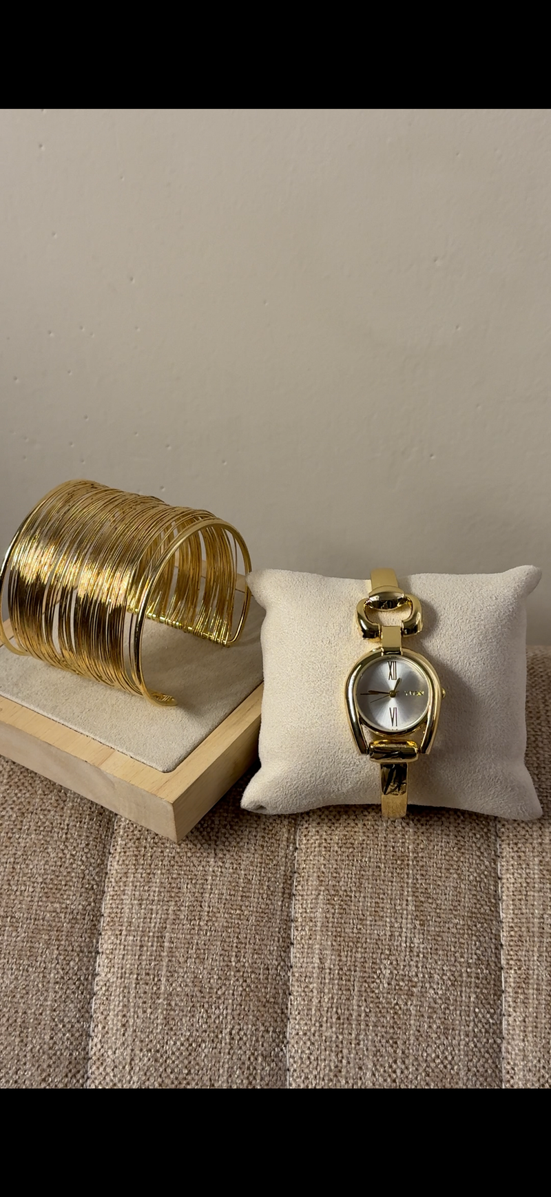 Vintage ✨ Golden + Cuff Bracelet (Free)