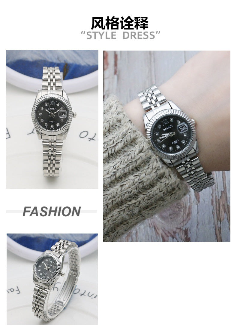 Barsh Silver Black Dial