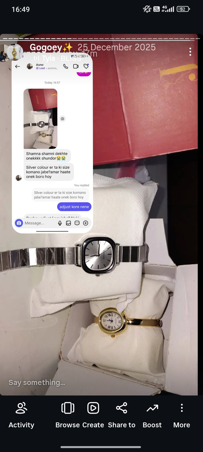 (Gogoey silver square combo) Buy 1 Watch ⌚
Get 2 Jewellery FREE 💍🍀
(Ring + Clover Bracelet)