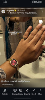 (Naidu  red dial combo)       Buy 1 Watch ⌚
Get 2 Jewellery FREE 💍🍀
(Ring + Clover Bracelet