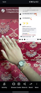 (Gogoey silver square combo) Buy 1 Watch ⌚
Get 2 Jewellery FREE 💍🍀
(Ring + Clover Bracelet)