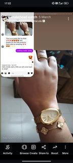 (Golden snakehead combo) Buy 1 Watch ⌚
Get 2 Jewellery FREE 💍🍀
(Ring + Clover Bracelet