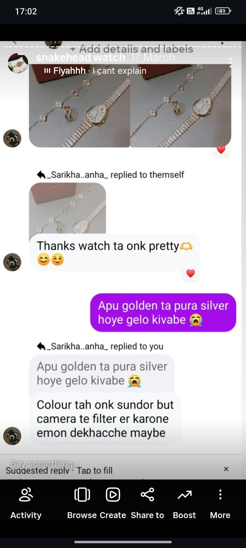 (Golden snakehead combo) Buy 1 Watch ⌚
Get 2 Jewellery FREE 💍🍀
(Ring + Clover Bracelet