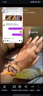 Maroon snakehead + Clover Bracelet (Free)+ Mystery Ring (Free)