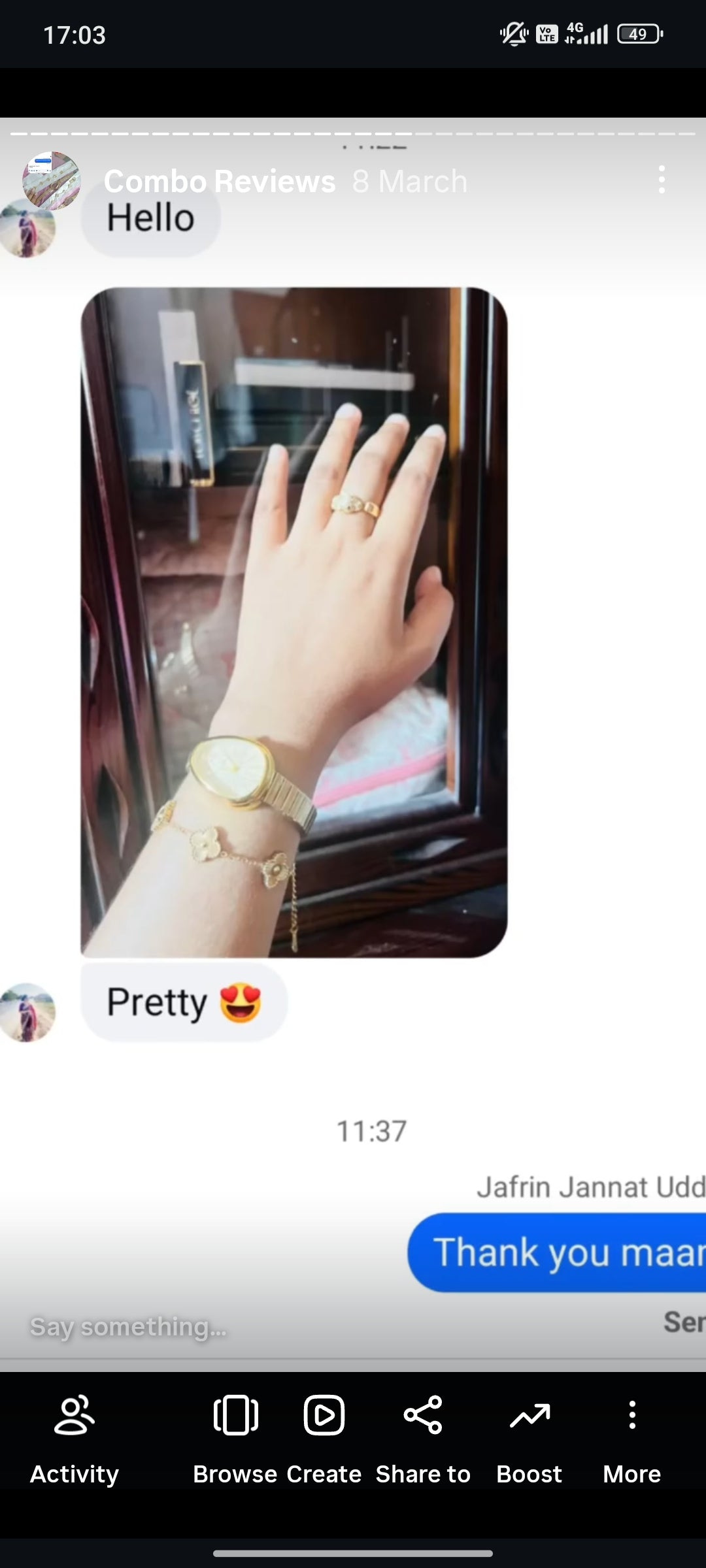 (Golden snakehead combo) Buy 1 Watch ⌚
Get 2 Jewellery FREE 💍🍀
(Ring + Clover Bracelet