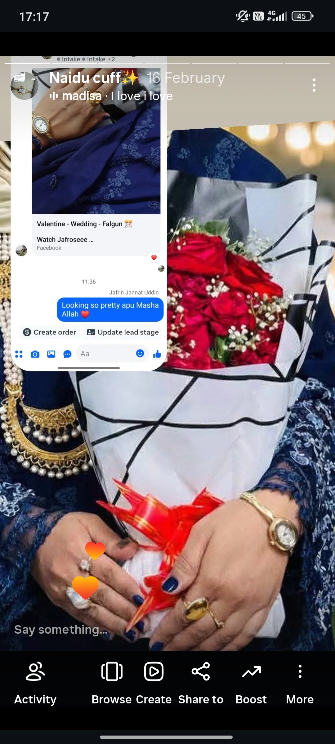 (Naidu cuff watch combo)..  Buy 1 Watch ⌚
Get 2 Jewellery FREE 💍🍀
(Ring + Clover Bracelet)